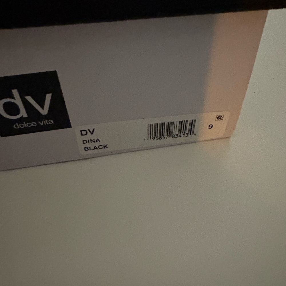 Dolce Vita Black and Tan Platform Mules - Picture 5 of 8